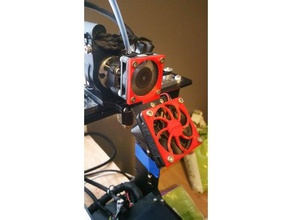 makergear m2 v4 fan assembly 3d printing cooling mount 3d print model - Mito3D