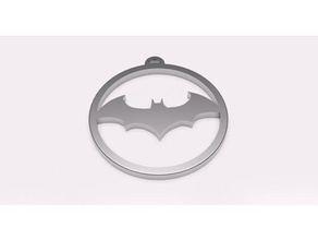 batman keychain signs & logos keyring logo 3d print model - Mito3D