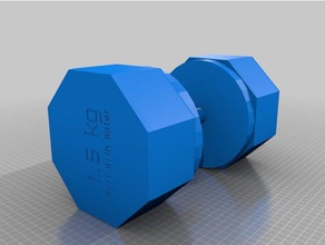 özelleştirilmiş kilom beni - kişiselleştirilebilir ağırlıkları spor ve açık hava 3d print model - Mito3D