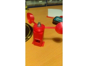 anemometre raspberry pi öğrenme hız rüzgar 3d print model - Mito3D