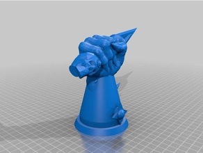 kan kase dayağı kupa sahne oyun atölyesi warhammer fantasy 3d print model - Mito3D