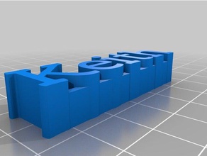 keith plaque signalétique sculptures personnalisé 3d print model - Mito3D