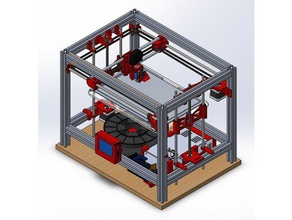 hipercubo impressora 3d 2525 alumínio Impressoras pr Impressora corexy núcleo xy e3d evolução 3d print model - Mito3D