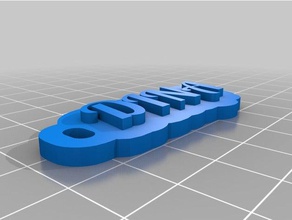 dina 4 Schlüsselanhänger kundengebundene 3d print model - Mito3D
