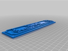 my customized custumizable nametag icons isabel office 3d print model - Mito3D