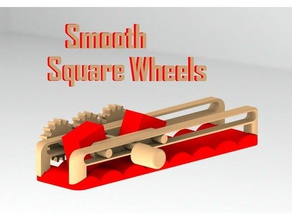 smooth square wheels mechanical toys awesome brachistochrone bumpy cool desk toy devin montes education educational fun geometry hand powered make anything optical illusion road roulette shape shapes squares wheel tautochrone trochoid visualization vsauce 3d print model - Mito3D
