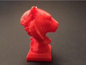 testa di tigre scultura animali cat statua 3d print model - Mito3D