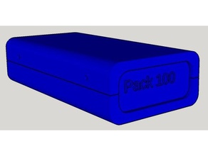 pack de 100 a mano caja la electrónica personalizado 3d print model - Mito3D