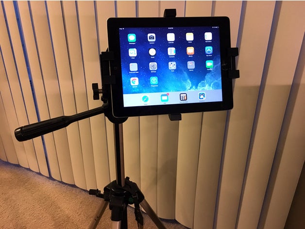 ipad-3-Stativ-mount tablet apple ipad ipad3 ipad-Stativ-mount Stativ montieren 3D print model - Mito3D