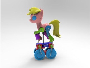 walking pony 5 push v2 toys & games toy 3d print model - Mito3D