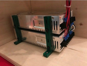 doble fuente de alimentación del soporte partes cnc la caja controlador máquina montaje 3d print model - Mito3D