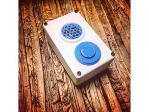 tebrik kartı kutusu ses müzik arcade butonuna basın düğme diy sampler tahtası 3d print model - Mito3D