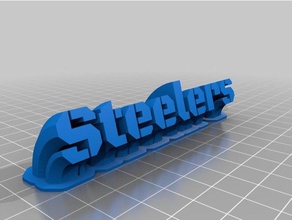 steelers office customized 3d print model - Mito3D