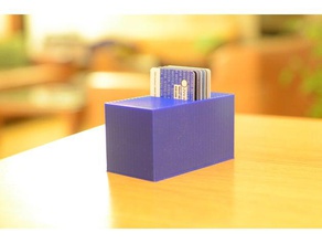 básica rack cartão de crédito do tamanho cartões organização visita 3d print model - Mito3D