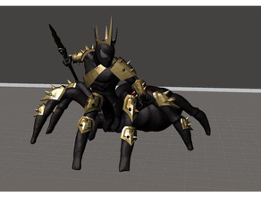 spider king creatures centaur man spiderman 3d print model - Mito3D