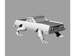 monster truck esculturas de carro cão monstro caminhão 3d print model - Mito3D
