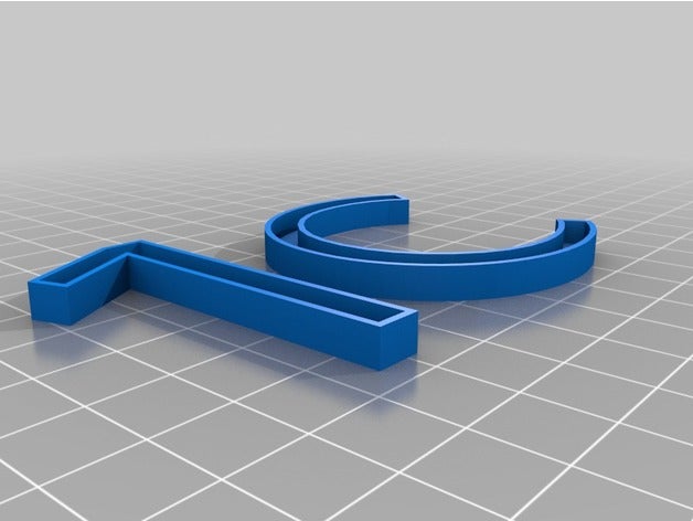 1c işareti heykeller özelleştirilmiş 3D print model - Mito3D