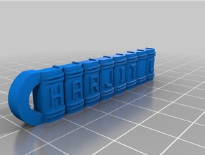 harjit keychains customized 3d print model - Mito3D