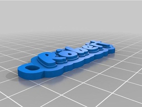 r bert Schlüsselanhänger kundengebundene 3d print model - Mito3D