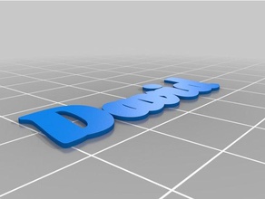 david2 keychains customized 3d print model - Mito3D
