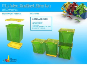 modulare vertikalen Garten outdoor & modular vertikaler vertikale Gartenarbeit 3d print model - Mito3D
