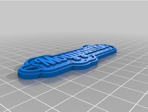mi personalizar de varias líneas la etiqueta keychainllavero yambo llaveros personalizado 3d print model - Mito3D