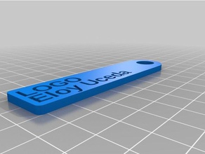 eloy uceda logotipo organización personalizado 3d print model - Mito3D