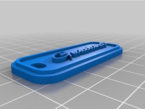 llavero graceland Schlüsselanhänger kundengebundene 3d print model - Mito3D