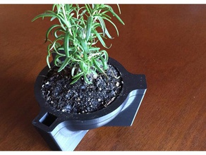 self watering planter outdoor & garden herbs 3d print model - Mito3D