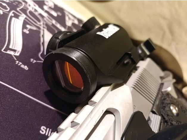 bushnell trs-25 red dot sight cover ring 3d printing 3D print model - Mito3D