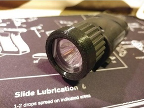 visão m3x tático tampa anel A impressão 3d lanterna insight 3d print model - Mito3D