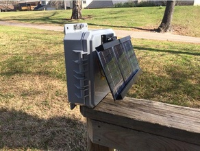 solar panel mount learning weather station 3d print model - Mito3D