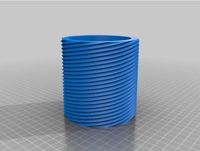 pencil cup learning created freecad made spiral 3d print model - Mito3D