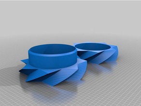 my customized parametric twisted star box001 containers 3d print model - Mito3D
