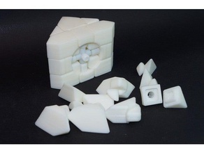 fdm center beta cube 3x3x3 magic puzzle puzzles rubik twistypuzzes 3d print model - Mito3D