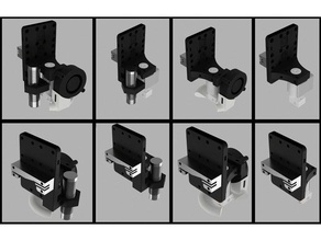 anet a8 e3d v6 Bowdenzug patronenwagen redux 3d-Drucker Teile Regulierung AutoKorrektur-Sonde montieren auto bed leveling bowden kapazitiver sensor Kühlkanal e3d-hotend e3d-v6 induktiver print head proximity 3d print model - Mito3D