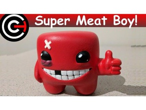 super meat boy video games character cute fun game 3d print model - Mito3D
