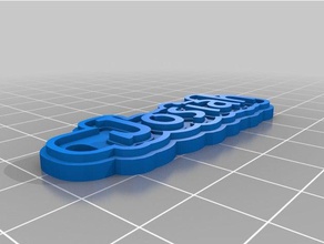 josiah Anahtarlık özelleştirilmiş 3d print model - Mito3D