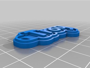 troy de porte-clés personnalisé 3d print model - Mito3D