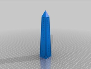 ahmed 2 obélisque bâtiments et structures personnalisé 3d print model - Mito3D