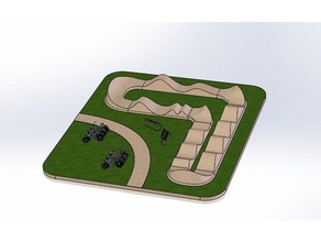 bomba track de la maqueta modelos parque pista 3d print model - Mito3D
