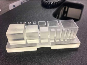 dimensional test - cubes 3d printing tests calibration dimension formlabs 3d print model - Mito3D