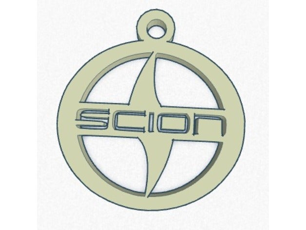 scion logo key chain vehicles keychain sciontc frs tc xb 3D print model - Mito3D