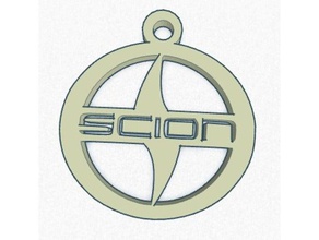scion tecla del logotipo de la cadena vehículos clave llavero sciontc frs tc xb 3d print model - Mito3D