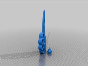 survival knife 3d printing 3d print model - Mito3D
