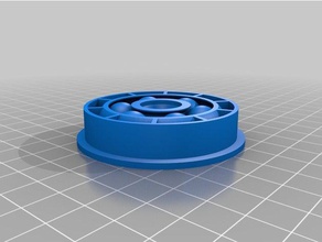 my customized ball bearing flange generator 08 tolerance parts 3d print model - Mito3D