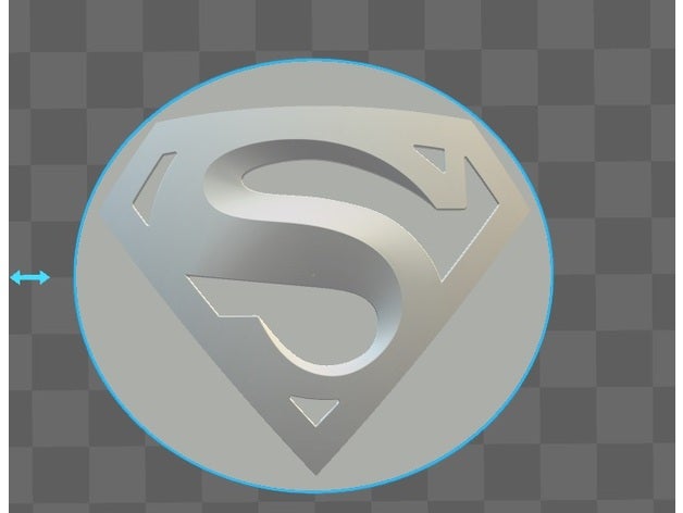 magnet superman-logo Modelle 3D print model - Mito3D