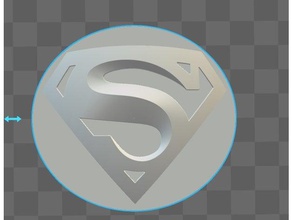 ímã de logotipo do superman modelos 3d print model - Mito3D