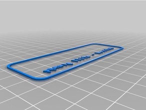 il mio personalizzato cr piastra segni e loghi su misura 3d print model - Mito3D