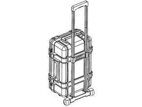 caja de plástico equipaje la moda alojamiento el embalaje los plásticos 3d print model - Mito3D